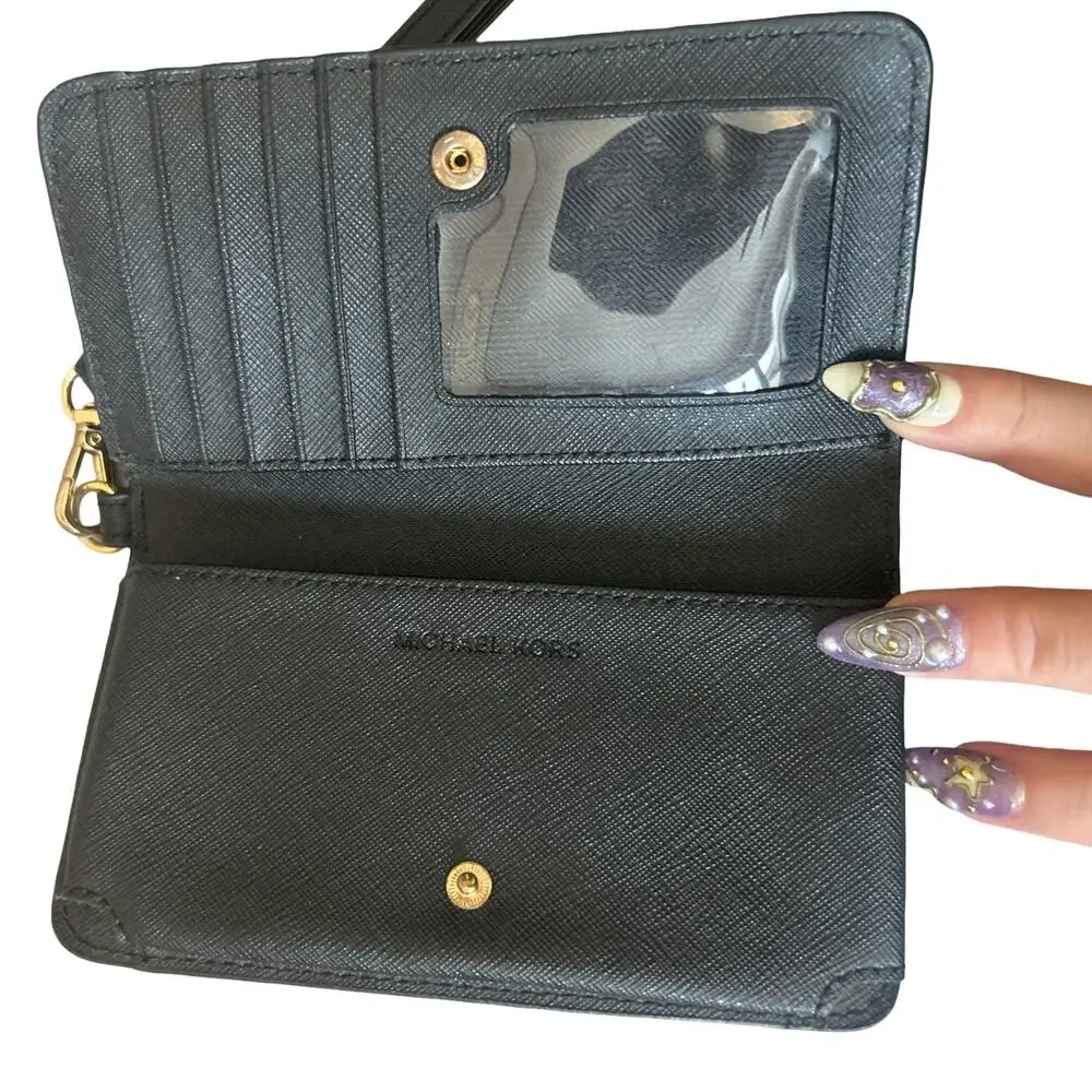 Michael Kors Black Smartphone Wallet Wristlet